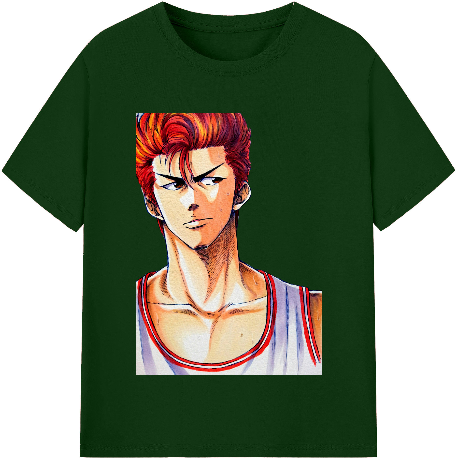 SLAM DUNK／スラムダンク 綿100％半袖Tシャツ（フロントプリント）
